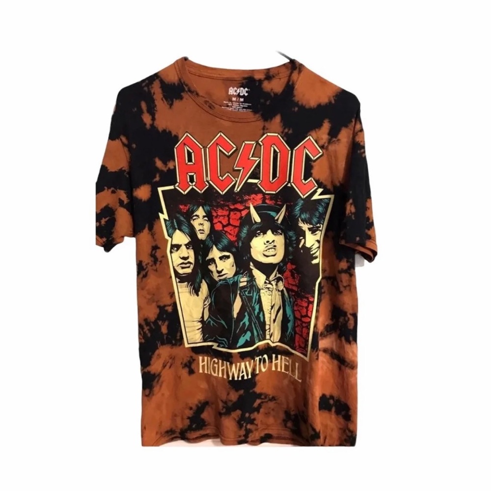 AC/DC bleached tee size medium